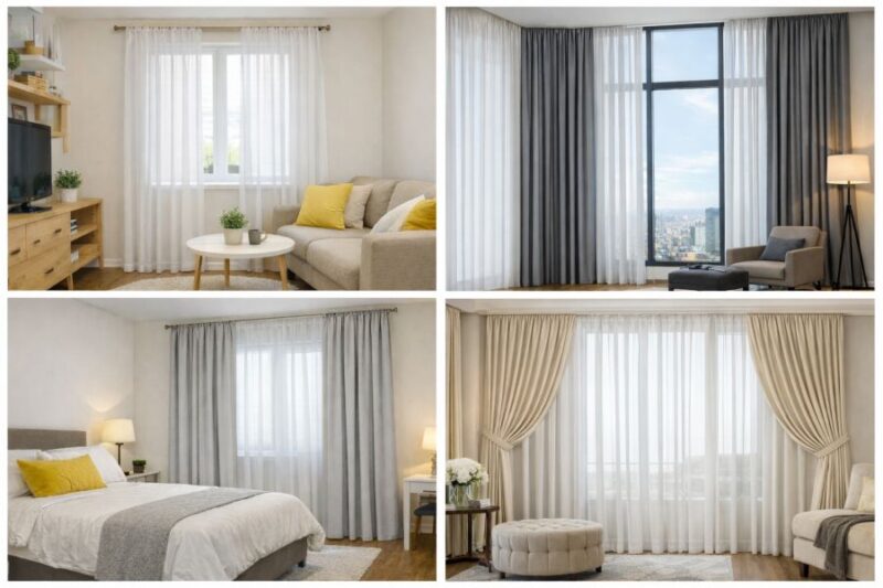 Izbor zavesa prema tipu prostorija